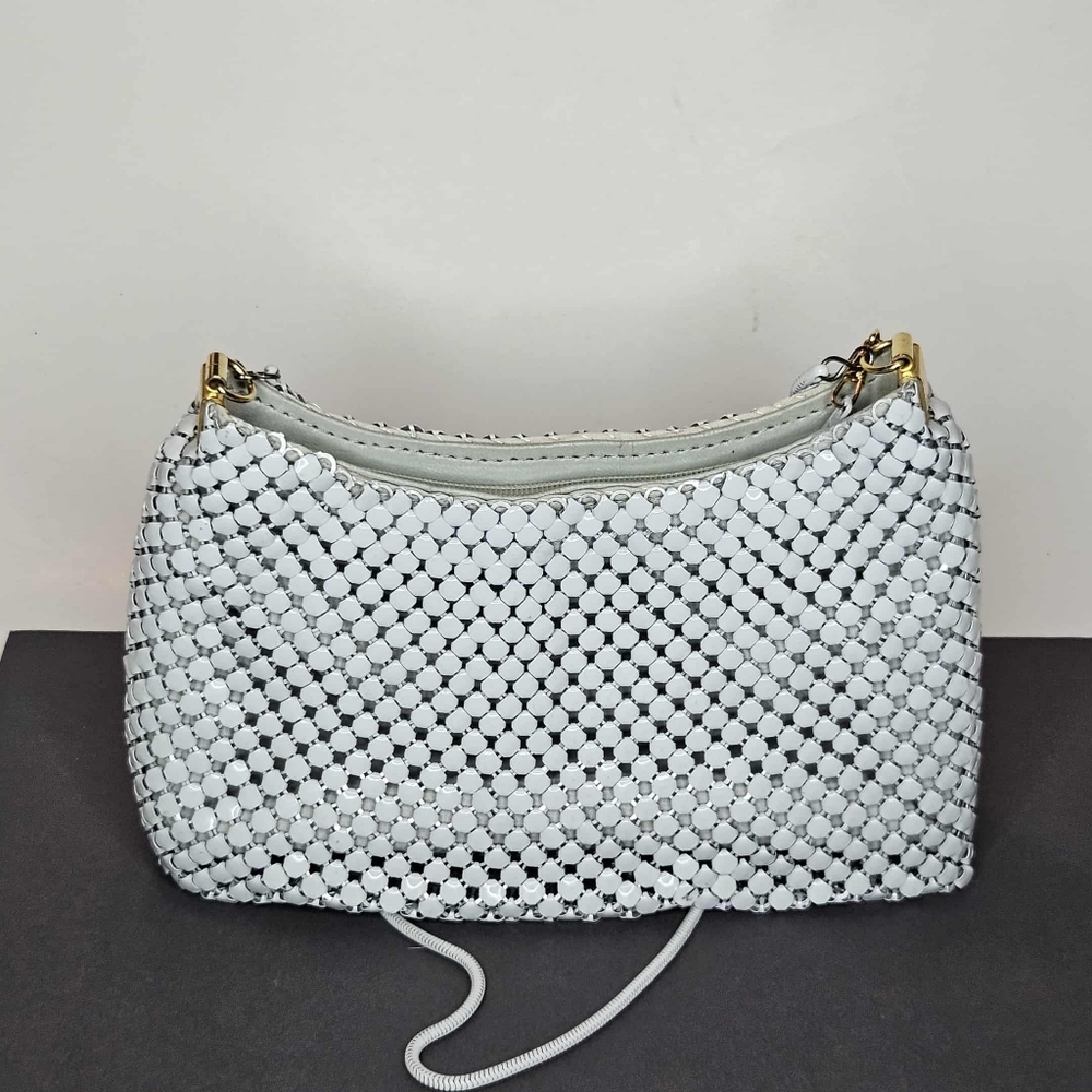 Elegant White Mesh Women's Bag
